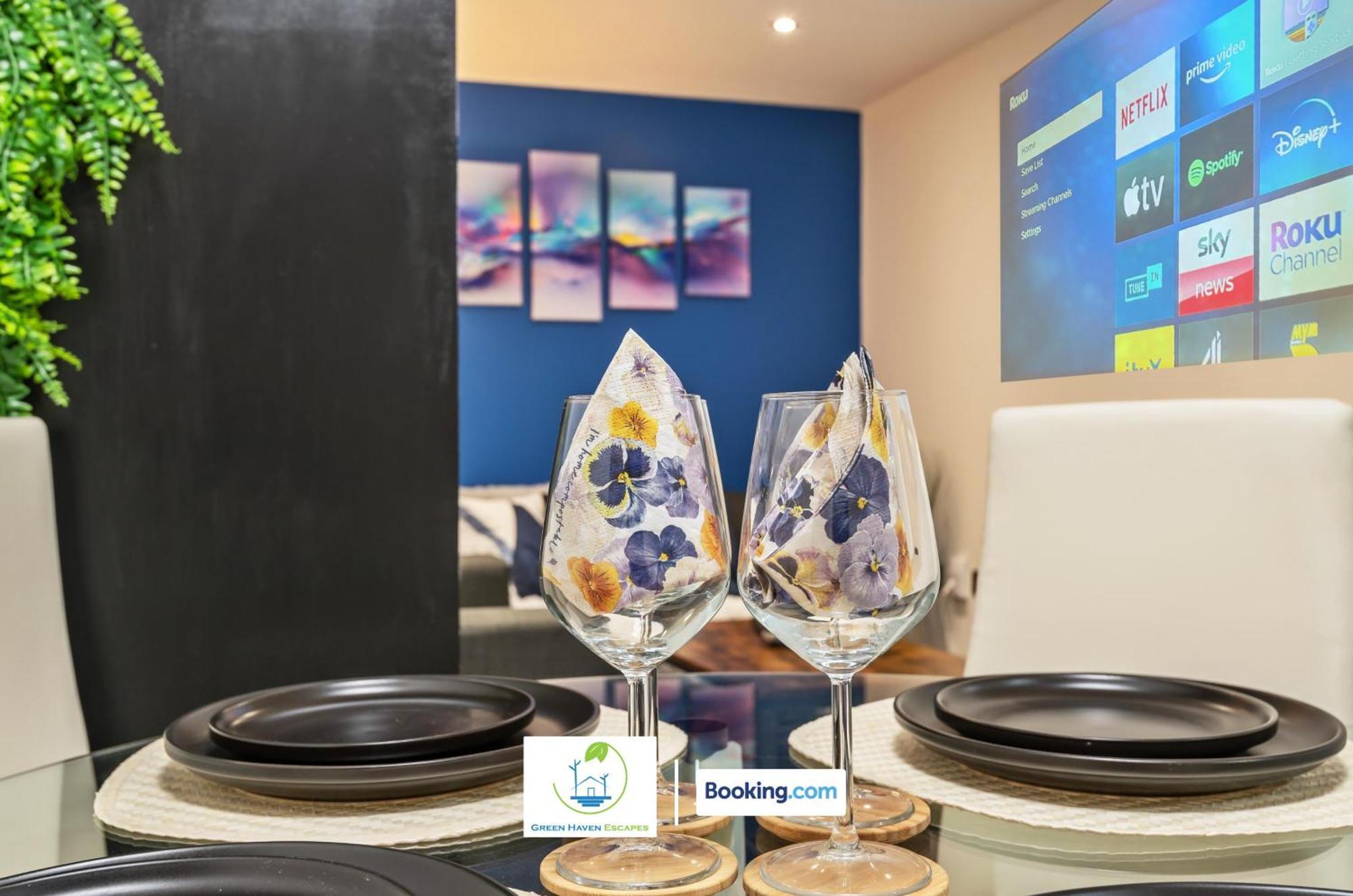 Spacious 1 Bedroom Apartment With 4K Cinema Experience By Green Haven Escapes In Bradford 브래드퍼드 외부 사진